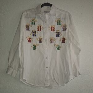 Westbound Casual Women’s Vintage Shirt Christmas Presents Embroidered Small